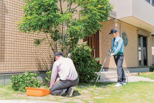 お庭をキレイにサービス